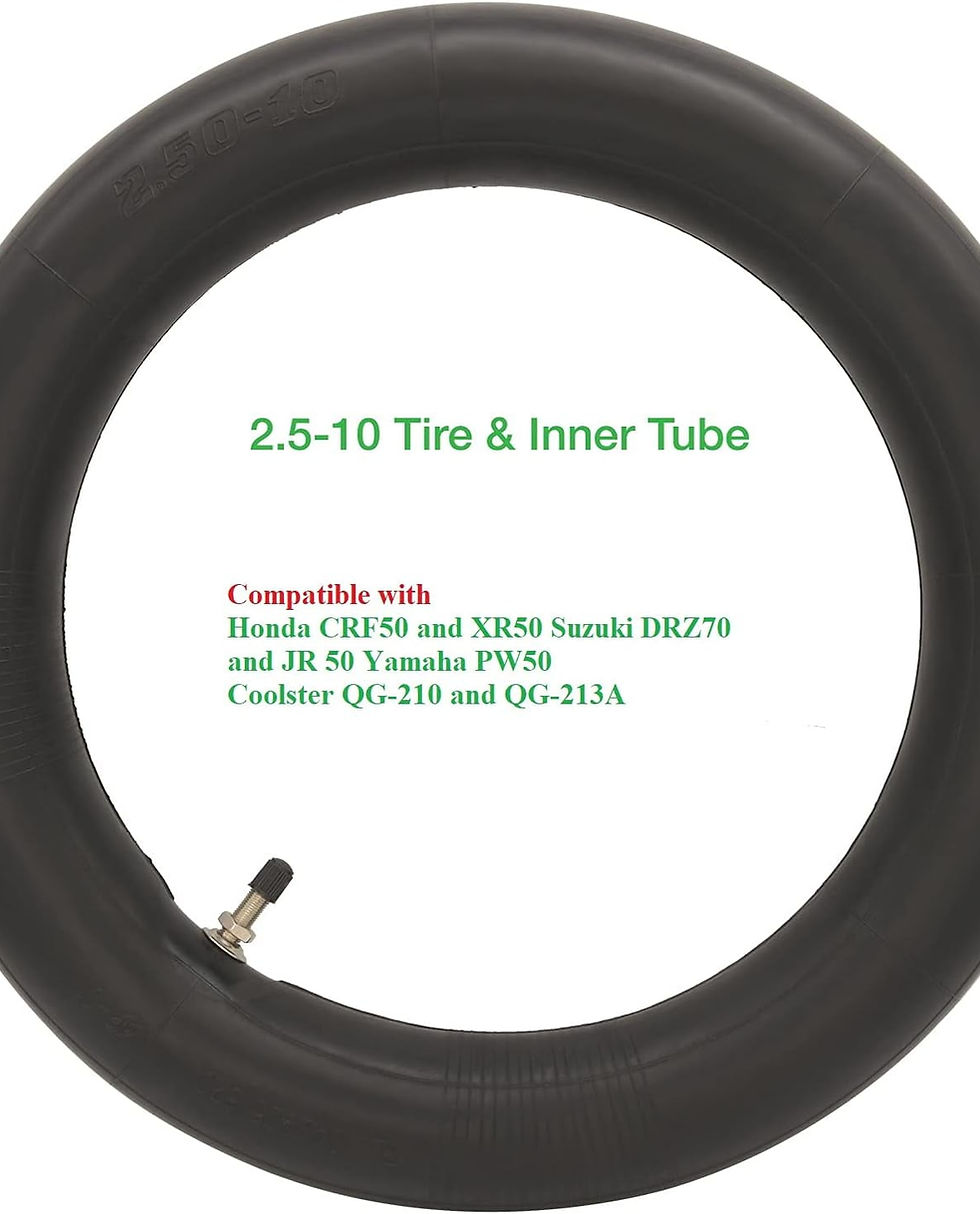 Thumbnail: 2.50 - 10" Tire & Inner Tube for Honda CRF50F XR50R 2.50x10 2.5-10 Dirt Pit..