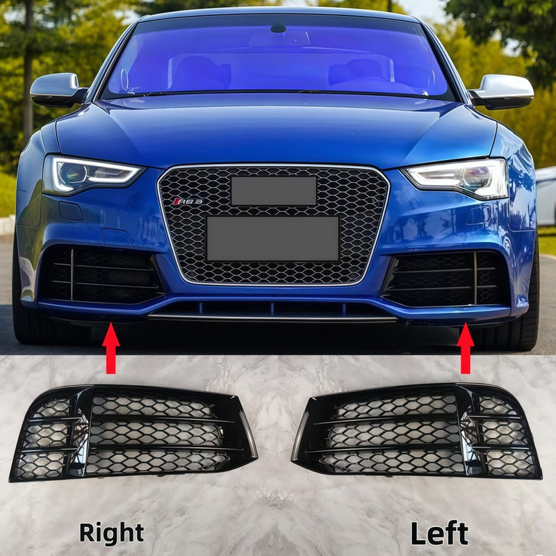 Bumper Lamp Racing Grills Trim HONEYCOMB Mesh Hex For Audi A5 S5 RS5 B8.5 2008-2