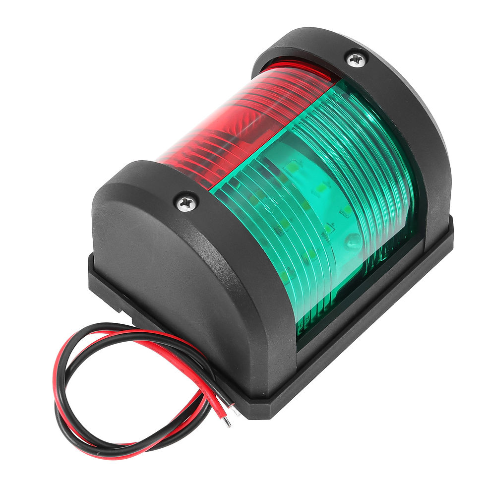 Thumbnail: 12V LED Navigation Signal Light Waterproof Red & Green Sailing Light For Marine