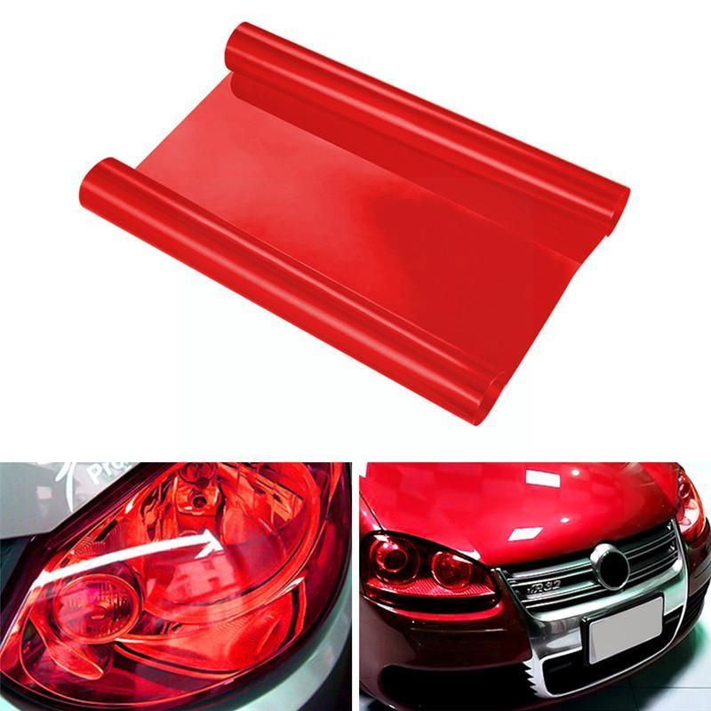 Red Car Light Headlight Taillight Tint Styling Waterproof Accessories Car Film 3