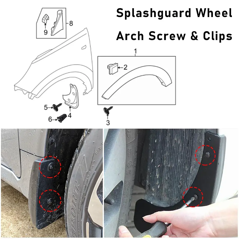 Thumbnail: For VW Audi A1 A3 A4 A5 Q5 Q7 TT SEAT 4.8x16mm Engine Cover Undertray Splash Gua