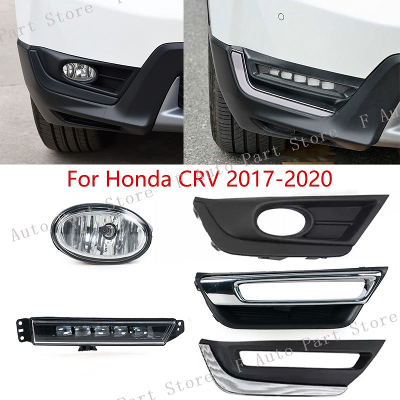 For Honda CRV CR-V 2017 2018 2019 2020 Front Bumper Fog Light Daytime Running La
