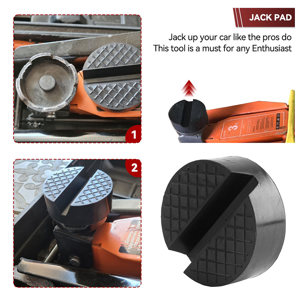 Thumbnail: Jack Rubber Pad Anti-slip Rail Adapter Support Block Heavy Duty Car Lift Tool Ac