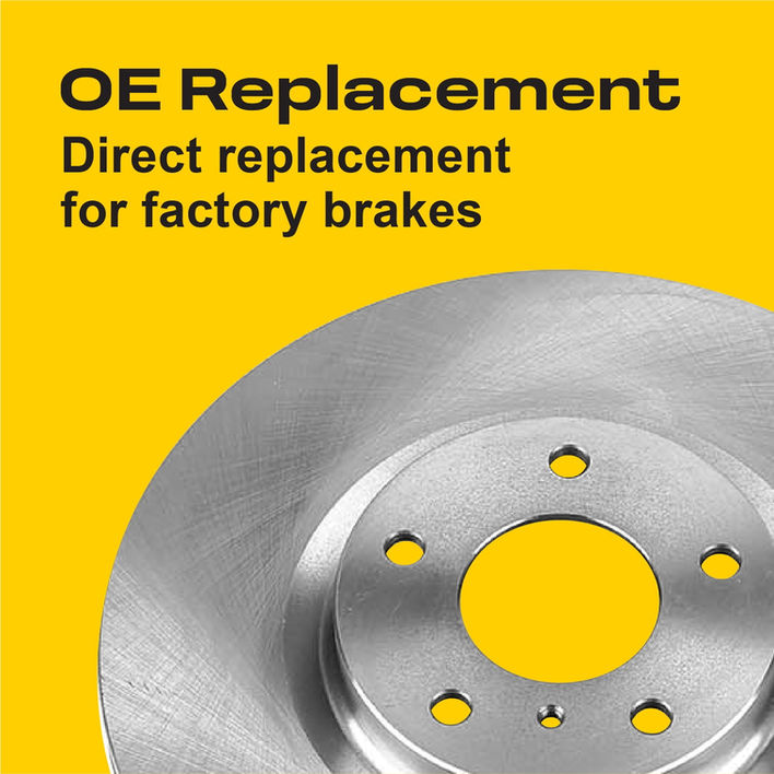 Thumbnail: Ultimate Brakes Front Semi-Metallic Brake Pad and Rotor Kit with Hardware W..