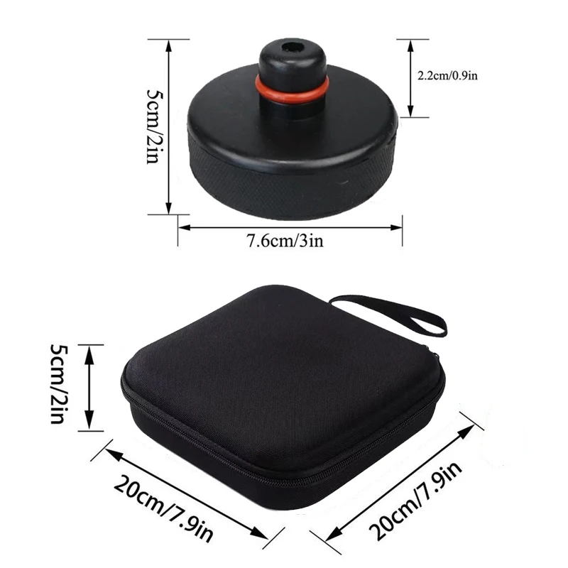 Thumbnail: Floor Slotted Car Jack Rubber Pad Frame Protector Adapter Jacking Tool Pinch Wel