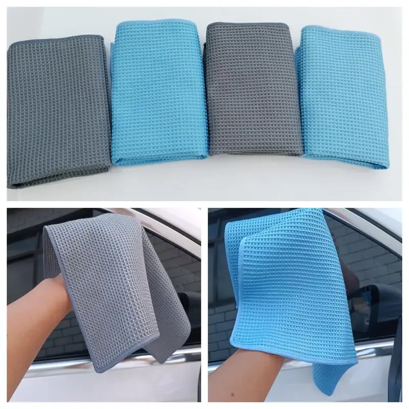 2PC Car Wash Towel Glass Cleaning Water Drying Microfiber Window Clean Wipe Auto