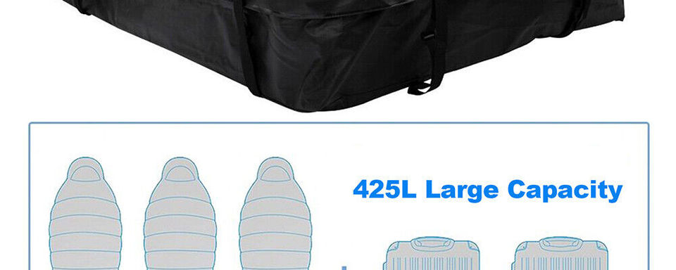 Thumbnail: 600L Waterproof Car Cargo Roof Bag Rooftop Luggage Storage Carrier Storage Trave