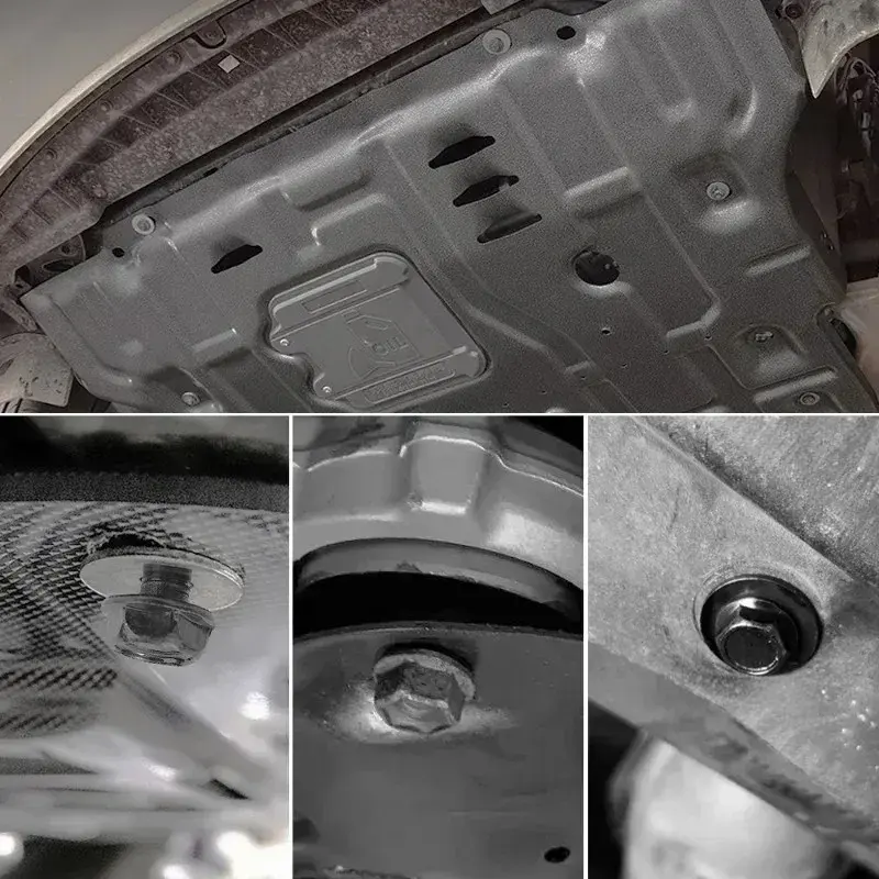 Thumbnail: Car Body Bolts & U-nut Clips M4/M5 Engine Cover Undertray Splash Shield Guard Bu