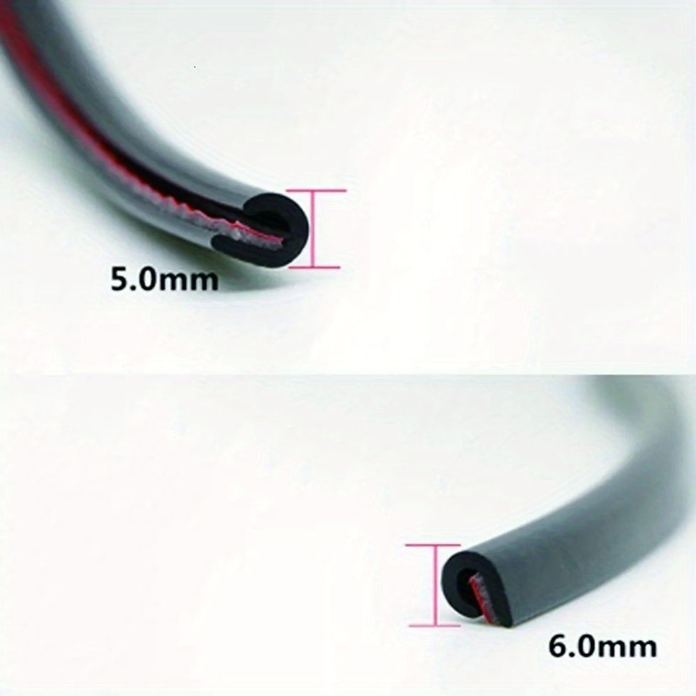Thumbnail: Car Door Trips Rubber Edge Protective 10M Strips Side Doors Moldings Adhesive Sc