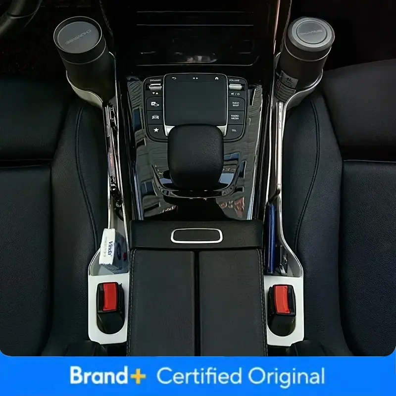 2pcs Car Seat Gap Filler Organizer- Upgrade Car Side Seat Gap Filler with Cup Ho