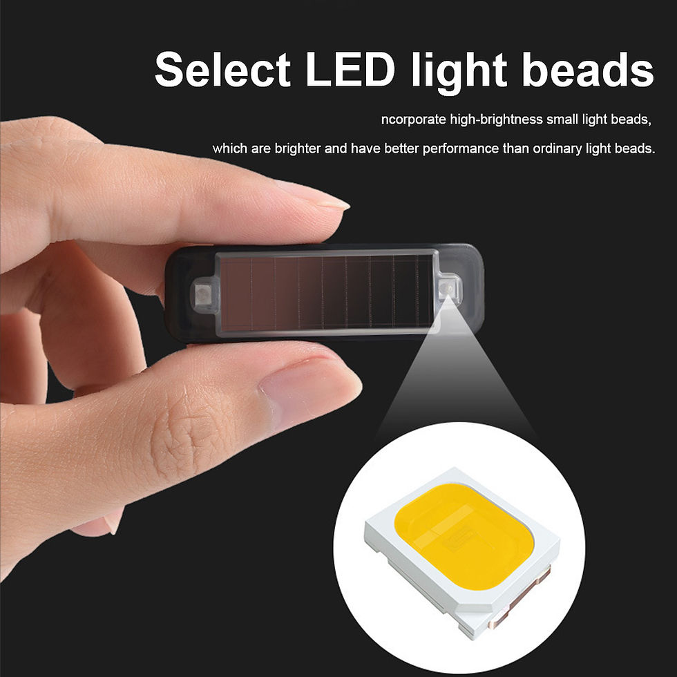 Thumbnail: Solar Power Car Alarm Warning Flash Light DC12V LED Flashlight Indicator Light A