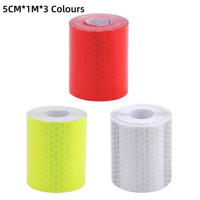 100cm x 5cm Reflective Sticker – Silver Warning Strip for Car Safety, Bicycle, B