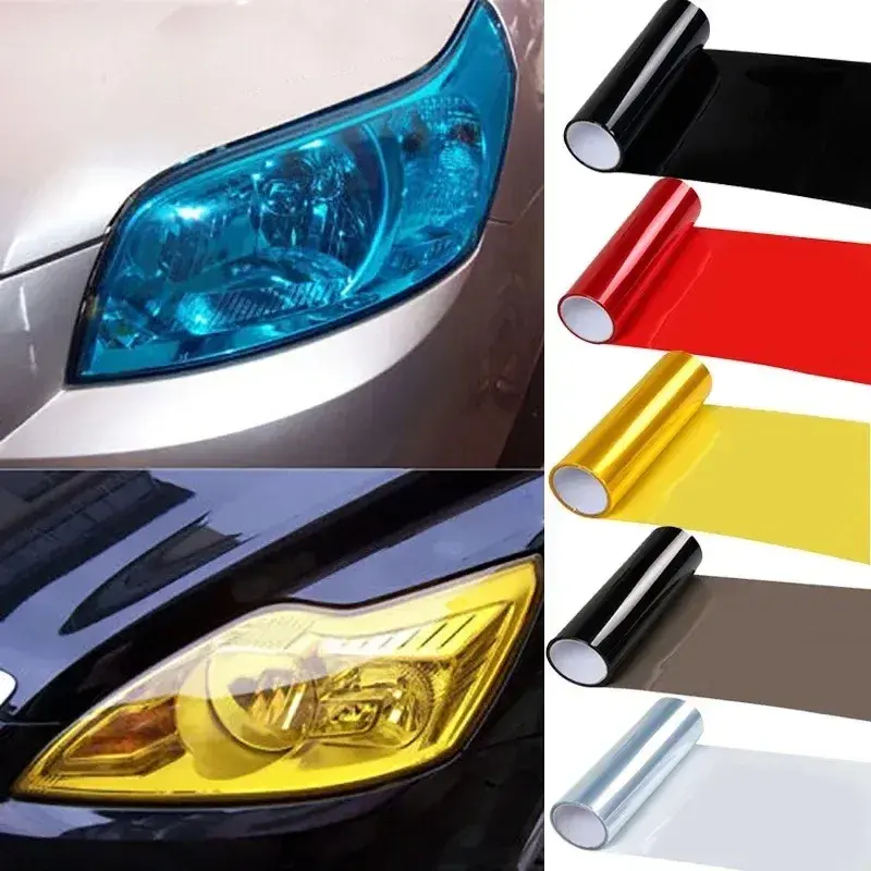 Thumbnail: Yellow Car Light Headlight Taillight Tint Vinyl Film Lamp Films Sticker Body She