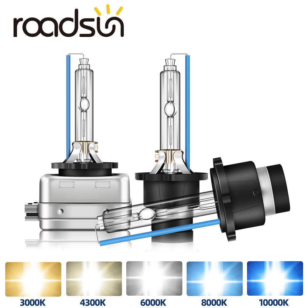 roadsun 2Pcs Headlight D1S D2S D3S D4S Xenon HID Car Bulbs 35W D1 D2 D3 D4 Headl
