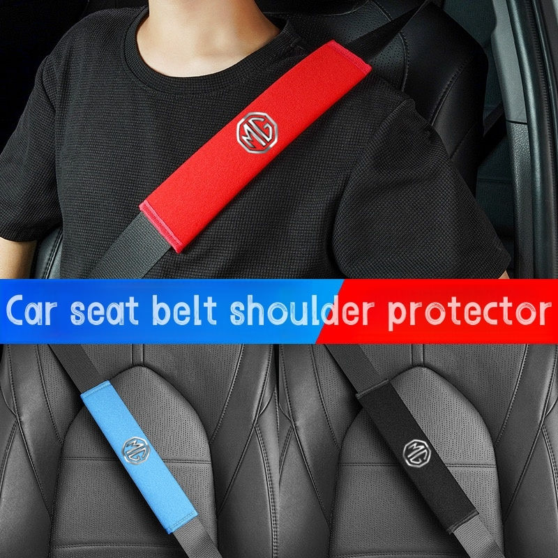 2pcs Car Seat Belt Pads Seat Shoulder Strap Pad Cushion Cover For MG ZS MG5 GS H