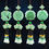 Thumbnail: Imitation Green Jade Car Pendants Buddha Statue Brave Troop Hanging Ornament Tal