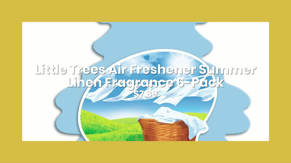 Thumbnail: Little Trees Air Freshener Summer Linen Fragrance 6-Pack