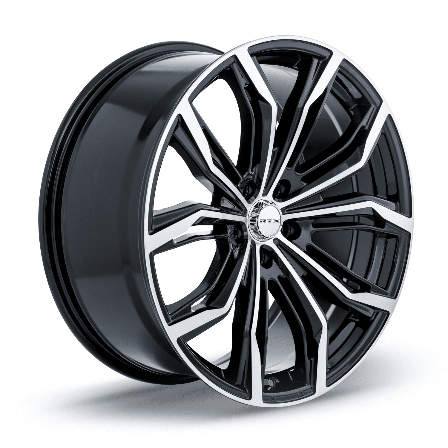 RTX Black Widow 17x7.5 5x120 ET35 CB72.6 Black Machined Wheel