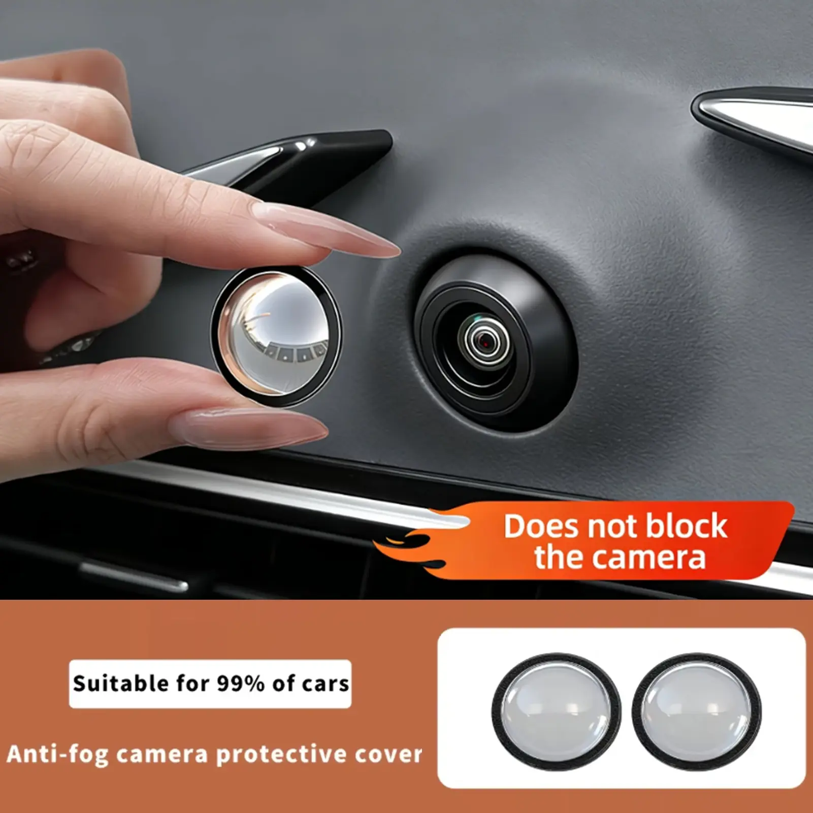 2 Pcs Car Camera Lens Protector Cover Advanced Scratch Car Camera Lens Guard Wat