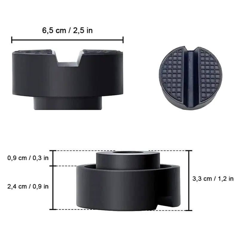 Thumbnail: Jack Pad Anti-slip Rail Adapter Rubber Support Block Heavy Duty Car Lift Tool Ac