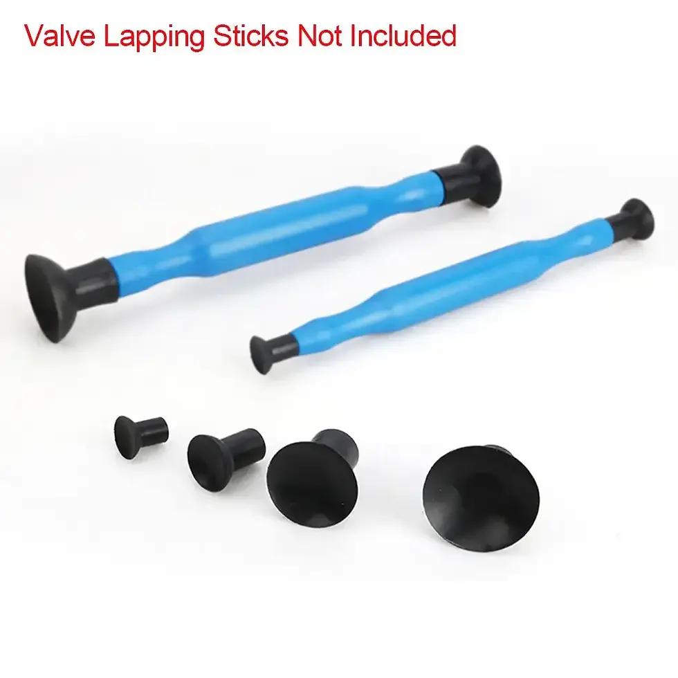 Thumbnail: 4Pcs Valve Lapping Sticks Set Rubber Valve Lapping Grinding Stick with Suction C