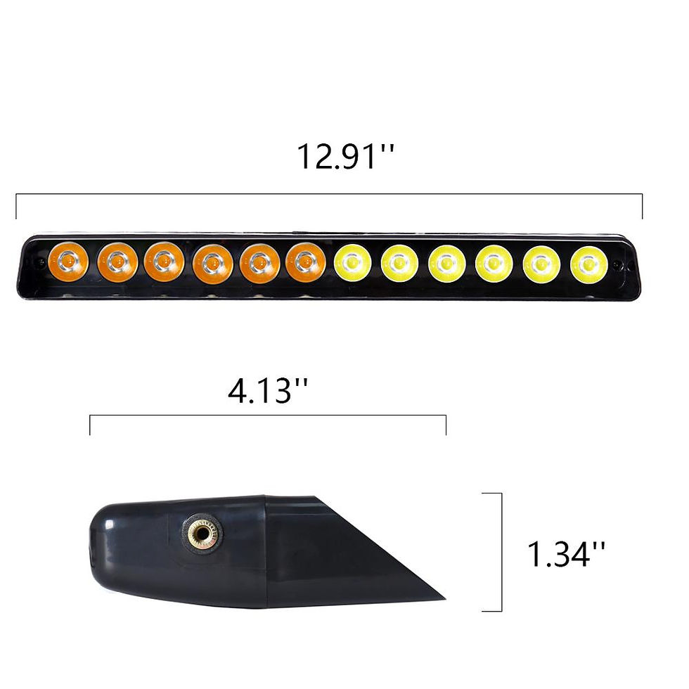 Thumbnail: 12 LED Strobe Warning Alarm Light Auto Warning Lamp Window shield Flashing Emerg