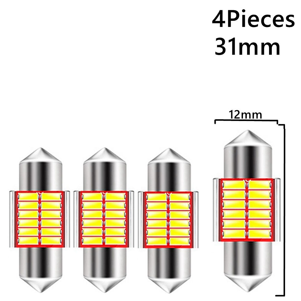 Thumbnail: 4 / 10Pcs C5W LED Bulbs Festoon 31mm 36mm 39mm 41mm C10W C3W Super Bright Canbus