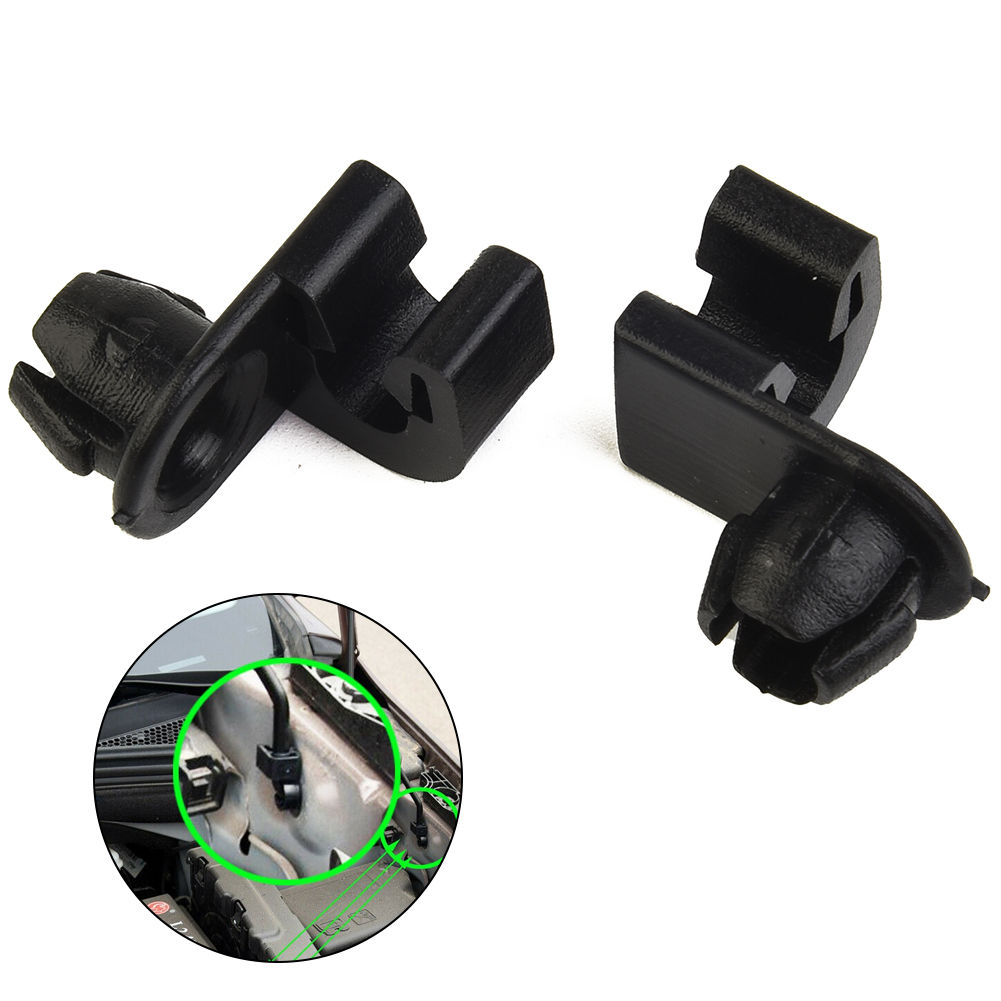 2pcs Hood Bonnet Stay Rod Clip For Berlingo C3 C4 2008 301 208 308 Partner Black