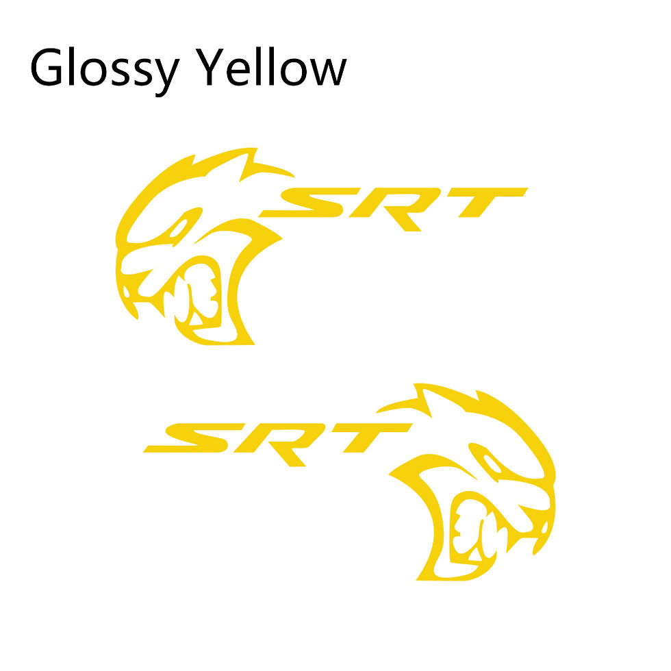 Thumbnail: 2PCS Car Stickers For Dodge Mopar Challenger SRT Hellcat Widebody Redeye Demon T