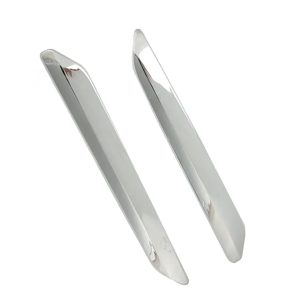 Thumbnail: 2pcs Front Bumper Strip Left Right Anti Scratch Chrome Silver Replacement for Ci