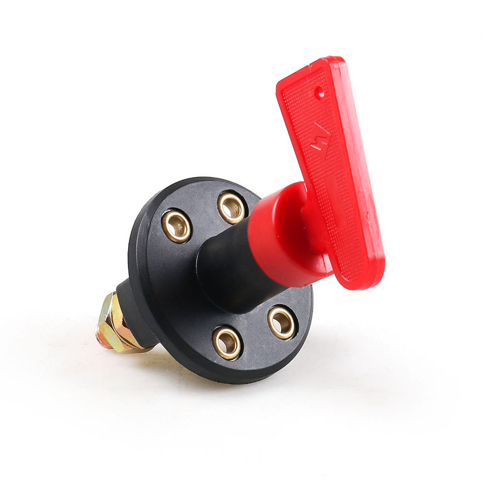 Thumbnail: 300A 12V 24V Red 2Key Cut Off Battery Main Kill Switch Vehicle Car Modify Isolat