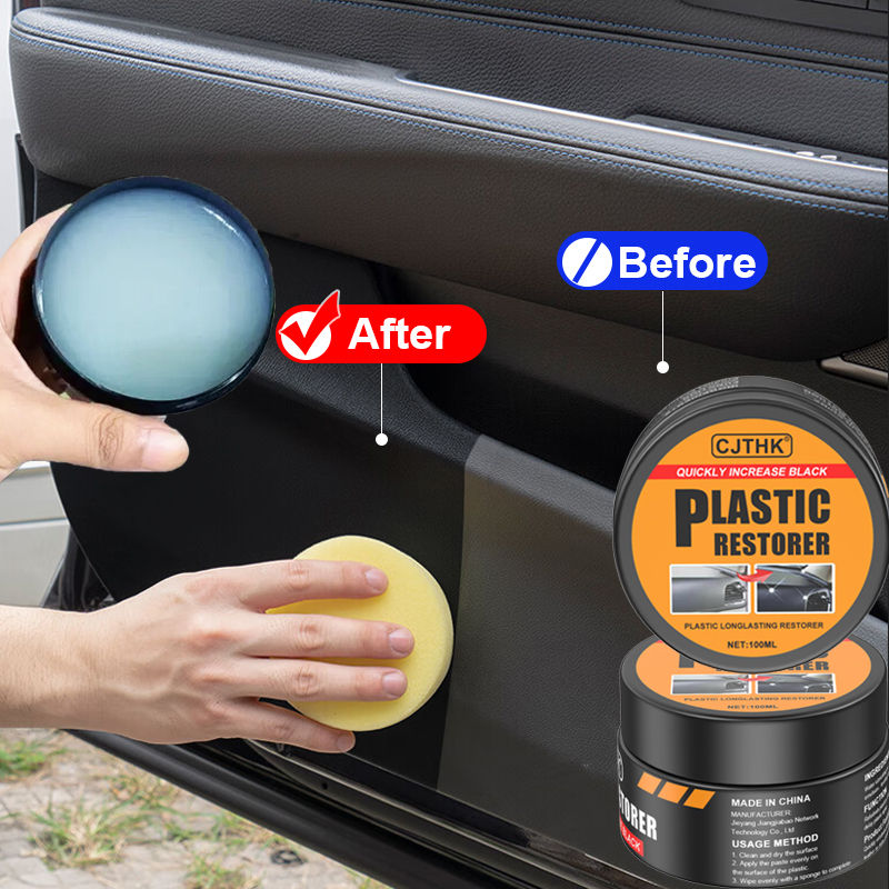 Car Plastic Restorer Crystal Clear Auto Interior Leather & Panel Renewal Wax Coa