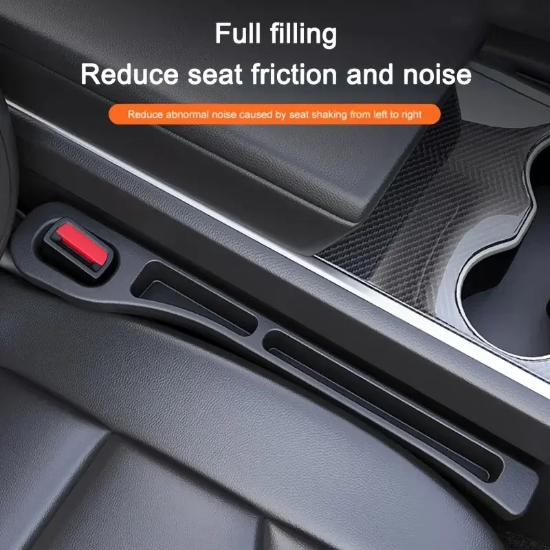 2pcs Pair Universal Car Seat Gap Plug Strip Side Seam Car Gap Filler Leak Proof
