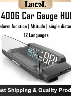 H400G Auto Gauge HUD GPS System Head Up Display Car Projector Speedometer With A
