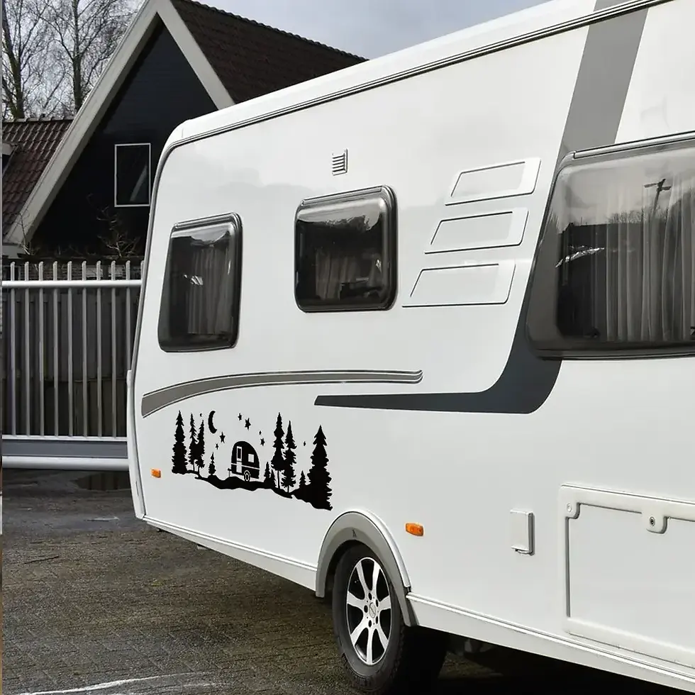 Thumbnail: Car Mountain Graphics Stickers For Motorhome Horsebox Caravan RV Camper Van Body