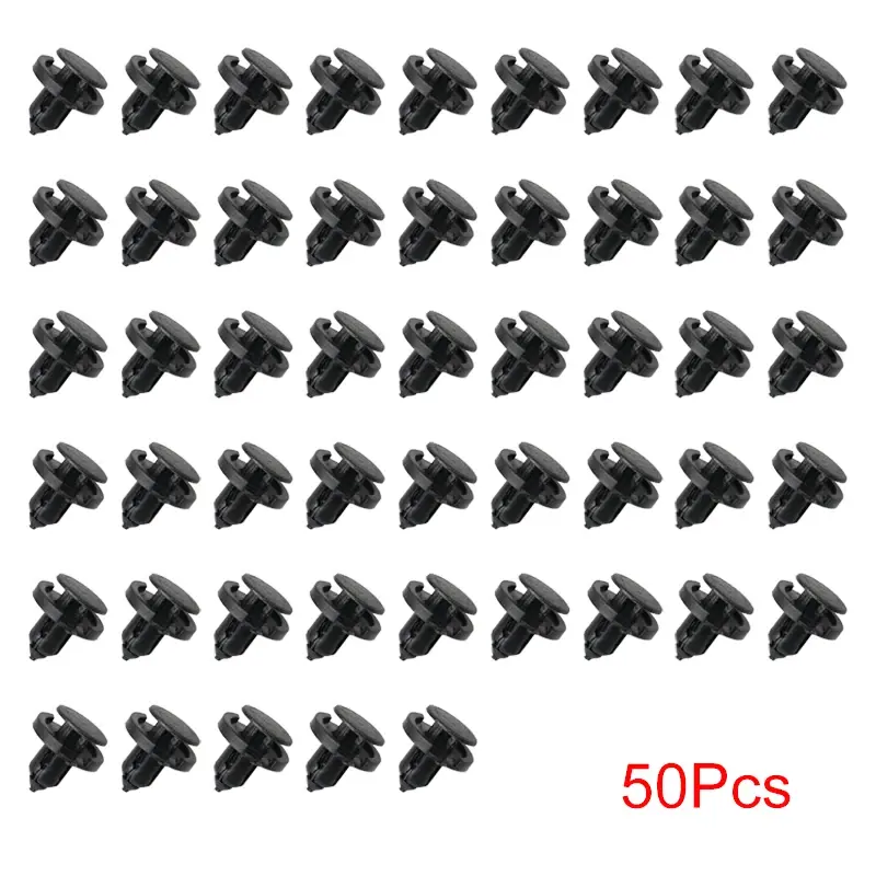 Thumbnail: 10/20/50pcs 8mm Diameter 8mm Black Vehicle Car Bumper Door Panel Fender Liner Cl