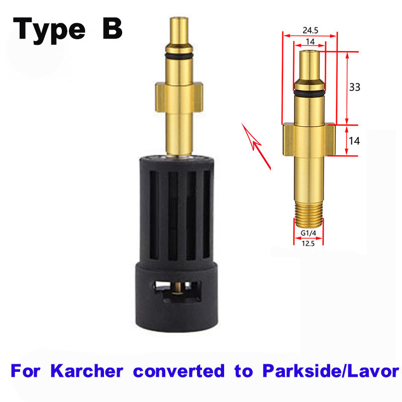 Thumbnail: ROUE for Karcher Parkside High Pressure Washer Nozzle Adapter for Converting bet