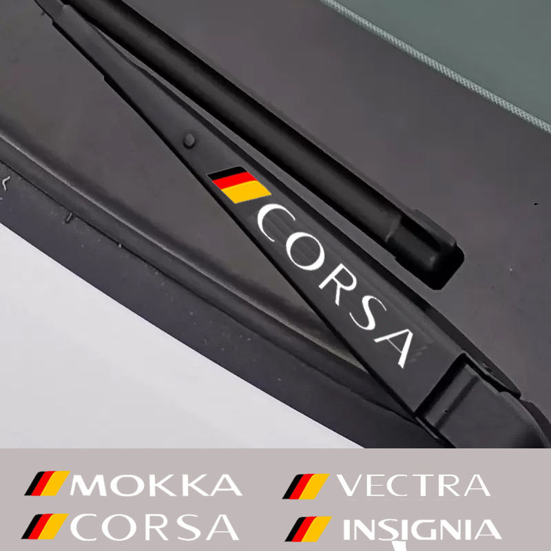 4Pcs Car Windshield Wiper Sticker For Opel OPC Astra J H G K Insignia Corsa D B