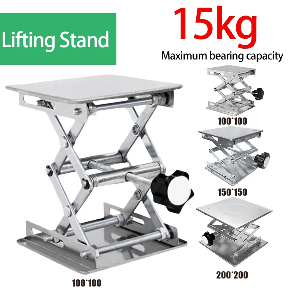 Lift Table Lab Plate Jack Scissor Stand Platform Router Workbench Table Woodwork