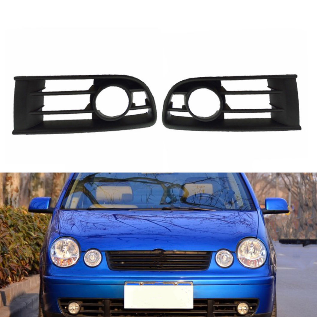 Car Fog Lights Grill Cover Bumper Lower Grille for VW for Polo Typ 9N 2002 2003