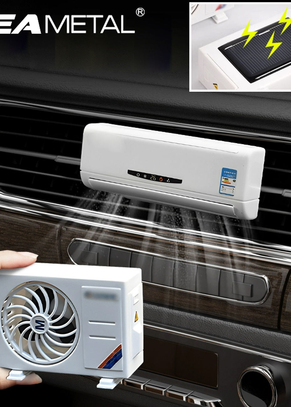 SEAMETAL Car Perfume Diffuser Solar Air Conditioner Shape Decorative Air Freshen
