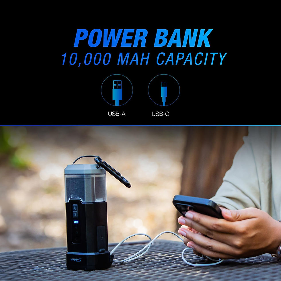 Thumbnail: TYPE S 1000A Jump Starter & Work Lantern - Portable Car Battery Jump Starte..