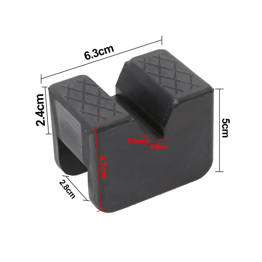 2pcs Rubber Axle Jack Pad Jacking Stand Pads Car Accessories Adapter Frame Rail