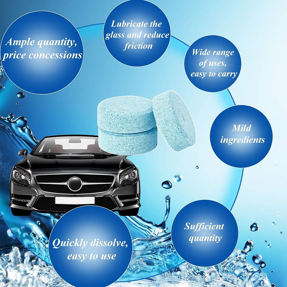 Thumbnail: Windshield Washer Fluid for Car and Home, 30 Pieces Car Glass Wiper Fluid C..