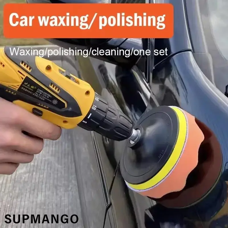 Thumbnail: 3 Inch Car Polishing Kit Polish Pad Car Polish Buffing Pad Abrasive Disc Sponge