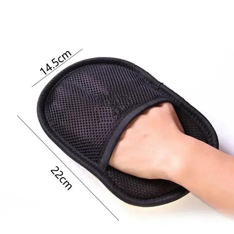 Thumbnail: Car Wash Cleaning Glove Brush Thick Double-faced Microfiber Coral Fleece Gloves