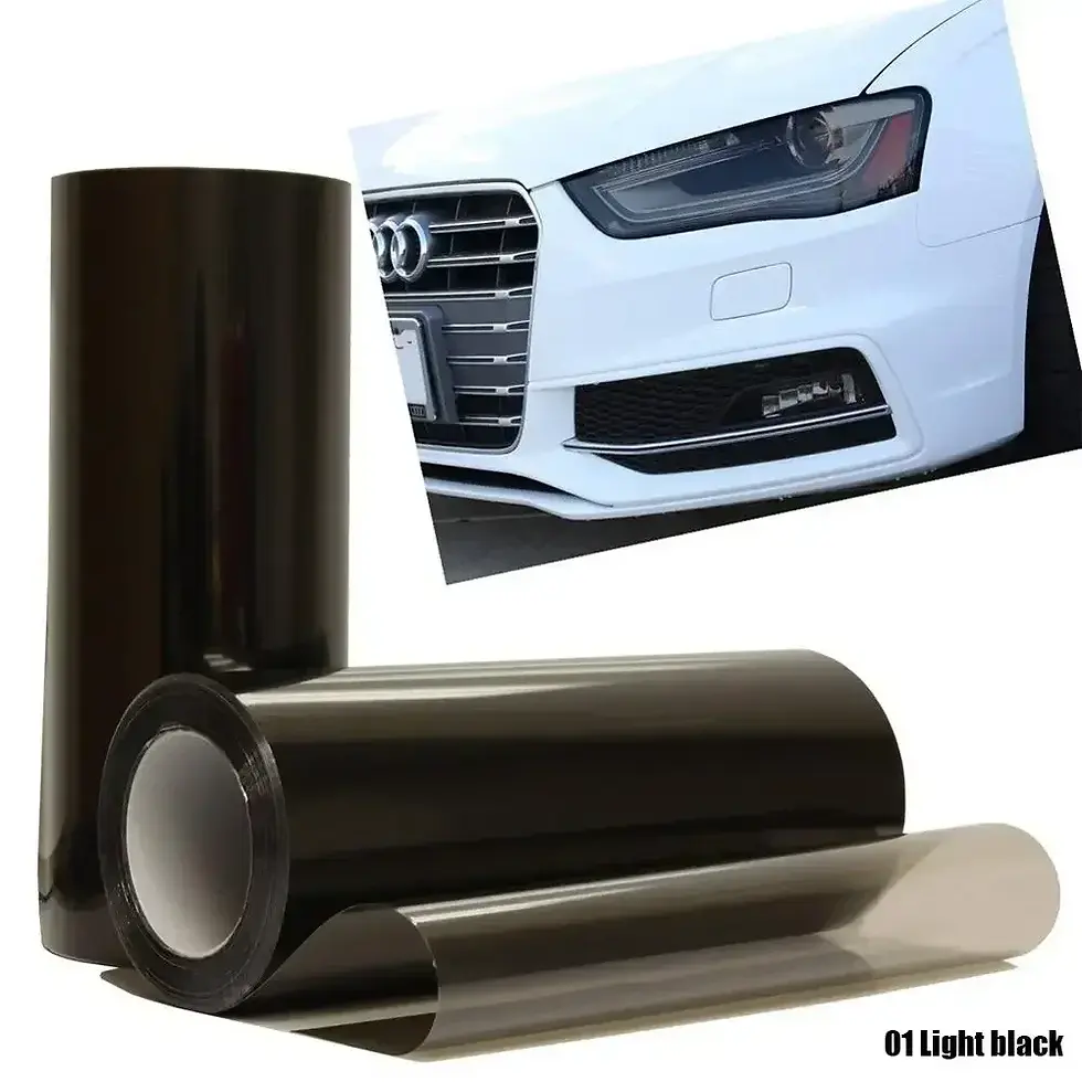Thumbnail: Car Tint Film Lens Vinyl Wrap Car Stickers Smoke Dark Black Blue Red Transparent