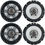 Thumbnail: (4) Crunch CS65CXS 6.5" Car Audio Shallow Mount Speakers 300 Watts Max 2-Wa..