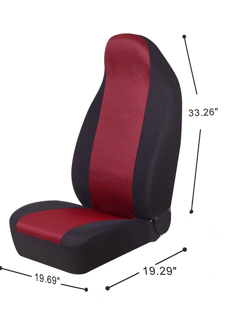 Thumbnail: Auto Drive 1pc Atlanta Red Seat Cover-Universal Fit, Assembled Product-2202..