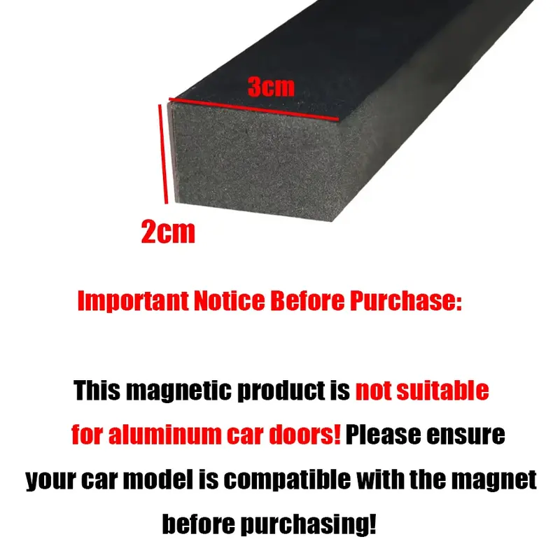 Thumbnail: Door opening magnetic anti-collision strip protection cushion foam sponge anti s
